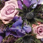 Wreath (Leaf Edging ) Purple and Lilac